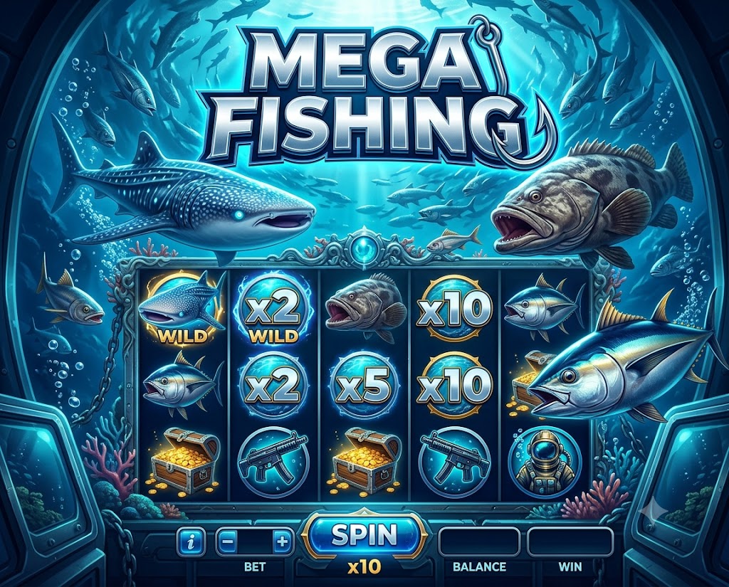 Mega Fishing game at JILI777 - giant fish and epic multipliers